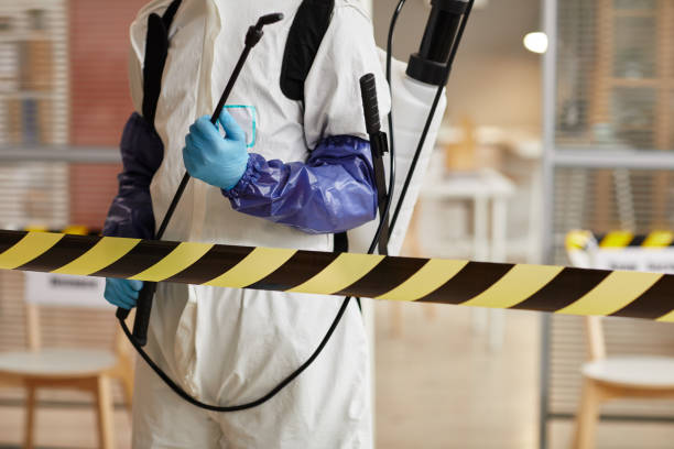 Professional Biohazard Cleanup technician working in Hardwick, MN